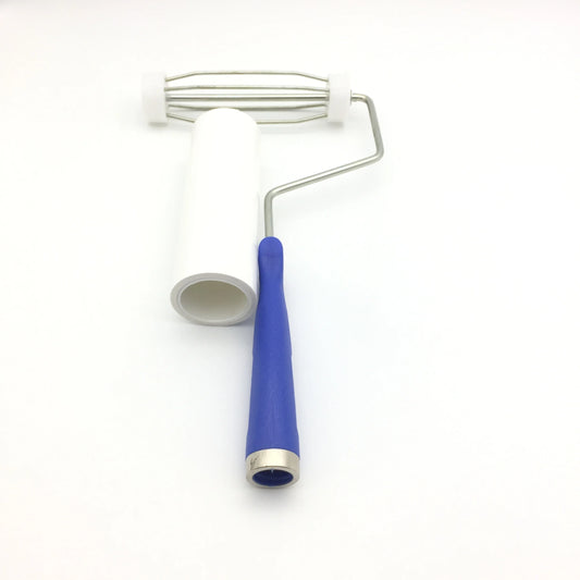 White Blue Industrial Clean Room Disposable Roller PCB Electric Adhesive PE Sticky Wall Floor Lint Removing Dust Cleaning Roller