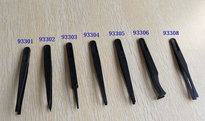 Industrial Black Mini 933 Series Anti-static Conductive ESD Plastic Tweezers for Electronic Pcb Smd Ic Repair Tool
