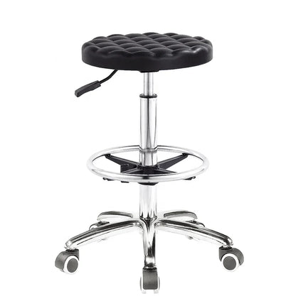 Factory Price Swivel ESD AntiStatic PU Foam Laboratory Stool Ergonomic Hospital Office Counter Chair With Soft Round Saddle Seat