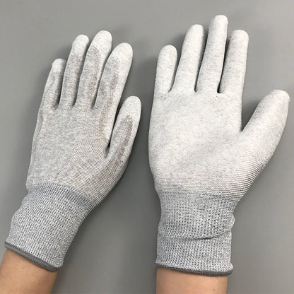 High Quality Factory Supply PU Coated Palm Gloves Cleanroom Safe ESD Anti Static Gloves for Electronics
