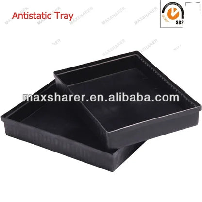 High Temperature Resistant  Black ESD Antistatic PCB Tray  Wholesale Recycle Plastic ESD Conductive Pallets