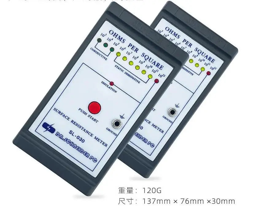 SL-030 Digital Surface Resistivity Tester ESD Testing Device Antistatic Surface Resistivity Meter Esd Tester