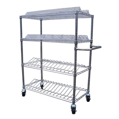 Leenol Carbon Steel SMD SMT ESD PCB Reel Shelf Wire Rack Trolley Cart