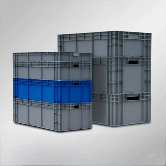 EU8433 Stackable Heavy Plastic Logistics Storage Box Reusable EU Turnover Bin at Factory Price