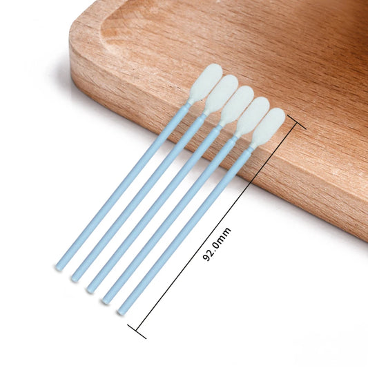 PS766 Dust Free Cleanroom Industrial Use Polypropylene Handle Polyester Tipped Swab Stick for Sensor Cleaning