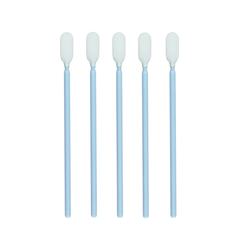 PS766 Dust Free Cleanroom Industrial Use Polypropylene Handle Polyester Tipped Swab Stick for Sensor Cleaning