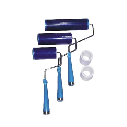 White Blue Industrial Clean Room Disposable Roller PCB Electric Adhesive PE Sticky Wall Floor Lint Removing Dust Cleaning Roller