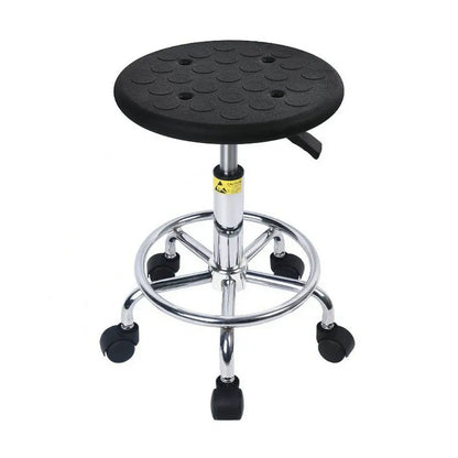 Factory Direct Anti-Static Leather Lift Chair Metal Work Stool with Backrest for Hospital Laboratory Work