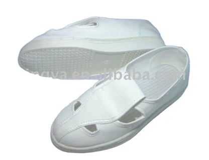 4 Holes Leather Upper PU Sole Industrial Esd Conductive Safety Shoes