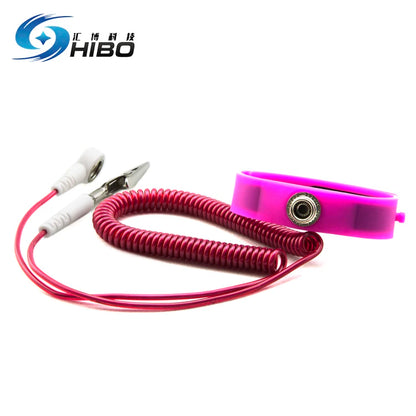 Custom Anti Static Adjustable Wrist Band Anti-static Bracelets Antistatic Grounding Cord ESD Wrist Strap ESD Wrist Wtrap Elastic