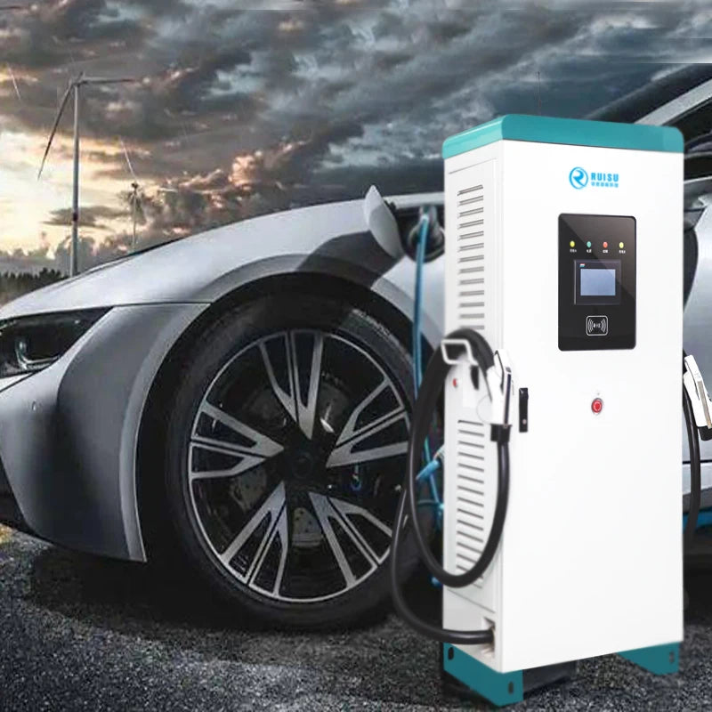 80kw Chademo CCS DC Fast EV Charger Station charger OCPP with RFID and 4G Auto Power Charging ROHS Protection Output Multi