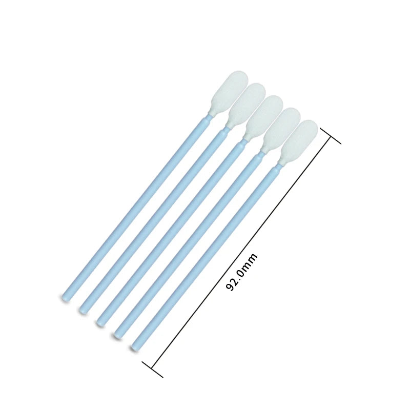 PS766 Dust Free Cleanroom Industrial Use Polypropylene Handle Polyester Tipped Swab Stick for Sensor Cleaning
