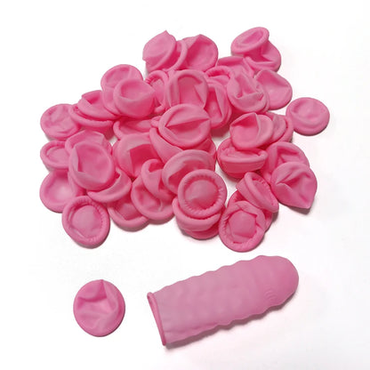 Wholesale Disposable Antistatic Finger Cot Powder Free ESD Anti-static 100% Latex Finger Cots for Lab and Cleanroom