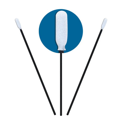 Industrial Long Black Handle Disposable Polyurethane Dust Free Cleanroom Foam Flexible Tip Swab
