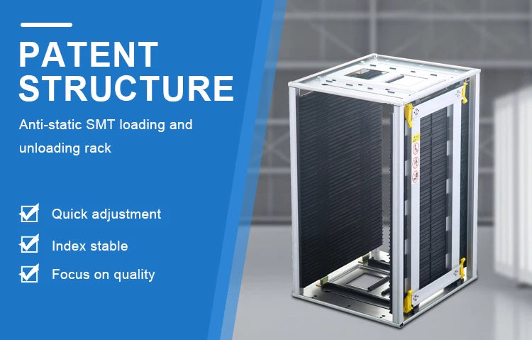 High Quality Screw Adjustment SMT Esd Pcb Magazine Rack for Pcb Loader for Electronic Industry