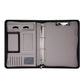 MQQ A4 Folder Power Charging Ring Binders Folder For A4 File Padfolio Leather Calculator