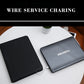 MQQ A4 Folder Power Charging Ring Binders Folder For A4 File Padfolio Leather Calculator