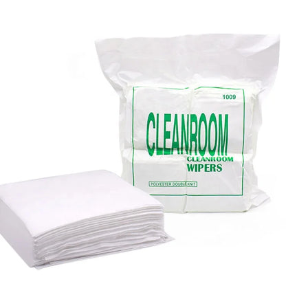 1000 Class Factory Supply Cleanroom 100% Polyester Wiper Wipes for Lab Electronics
