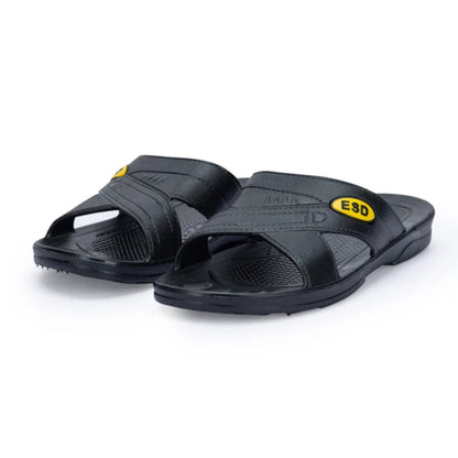 ESD PU Upper PVC Sole Wedge Heel Men's Sandals Shoes