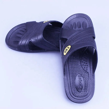 SPU Latest Design Slippers/antistatic Safety Shoes with Crossed Face/esd Slipper for Cleanroom